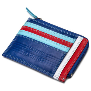 Sparco Martini Racing leren portemonnee met ingeperste logo's