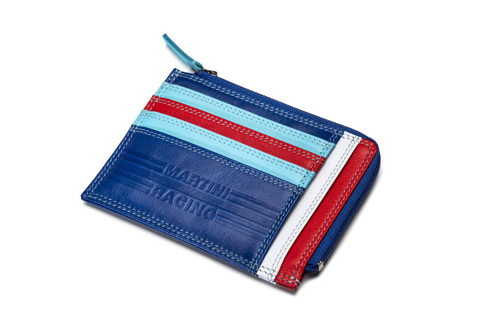 Portefeuille en cuir Martini Racing Sparco 1 Sparco Martini Racing leren portemonnee met ingeperste logo's