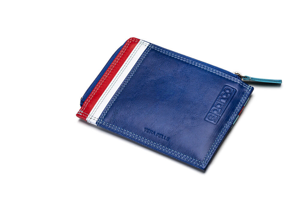 Portefeuille en cuir Martini Racing Sparco 2 Ander aanzicht van de compacte portemonnee in Martini-kleuren