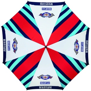 Sparco Martini Racing replica paraplu met houten handvat