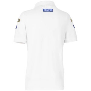 Witte Martini Racing replica polo dames van Sparco met logo's