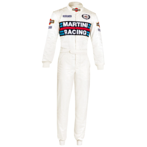 Sparco Martini race overall replica in wit met blauw