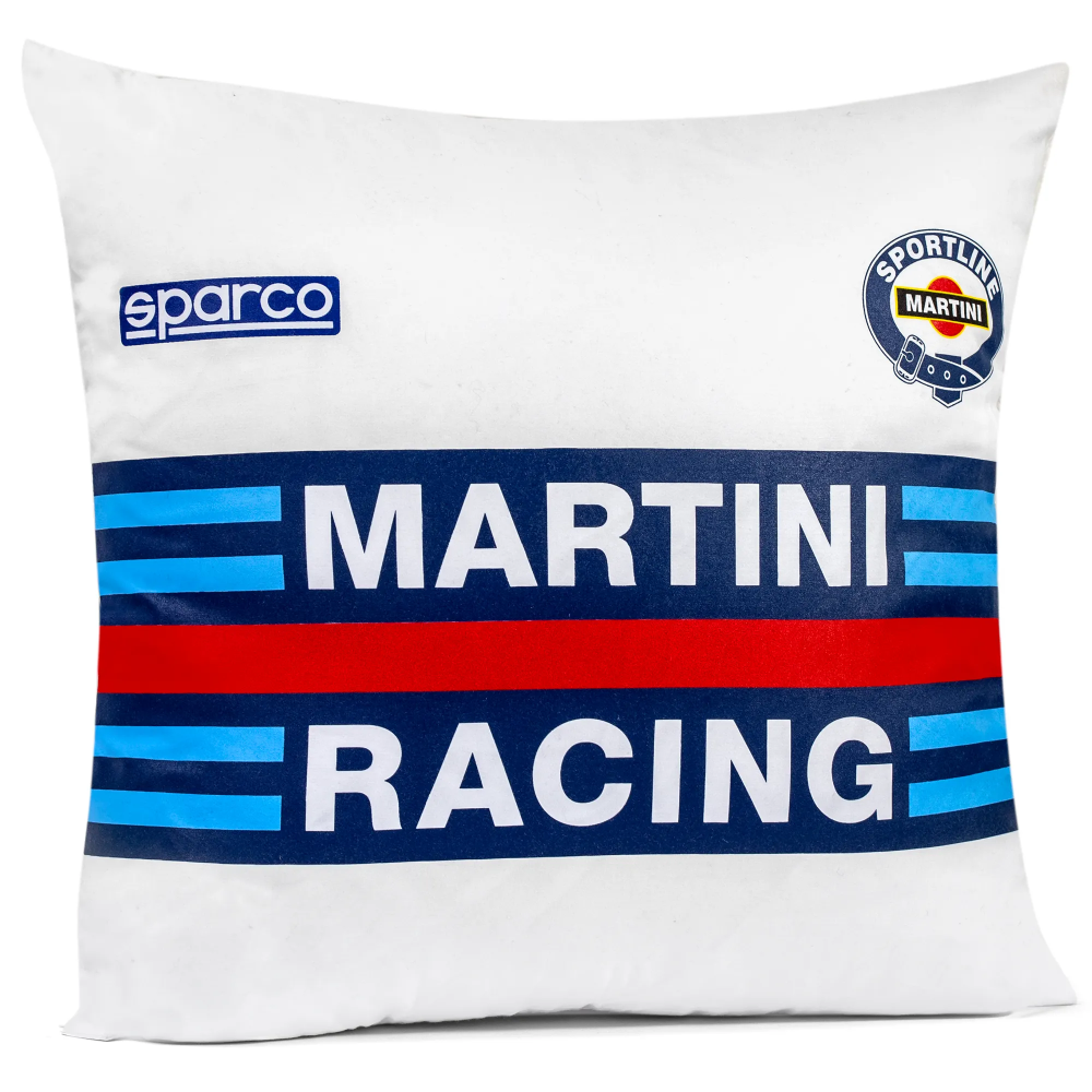 Coussin Martini Racing replica Sparco 1 Martini Racing replica sierkussen van Sparco in wit