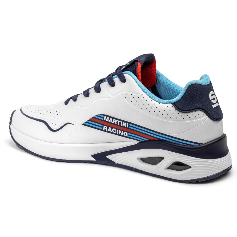 Sparco Martini Racing S-Light sneakers 3 Wit met marineblauwe Martini Racing S-Light, derde productfoto
