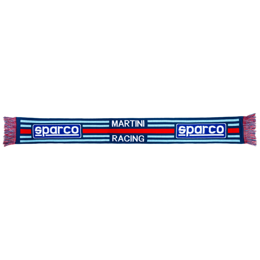 Sparco Martini Racing sjaal met jacquardpatroon in Martini-kleuren