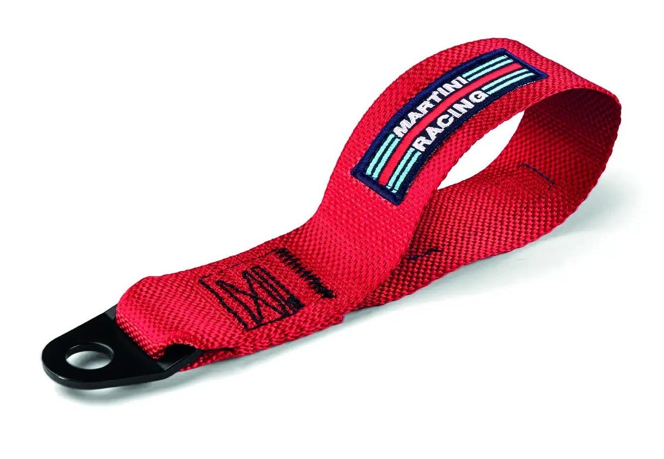 Sangle Sparco Martini Racing pour remorquage FIA 1 Sparco Martini Racing sleepoog in rood met geborduurde patch