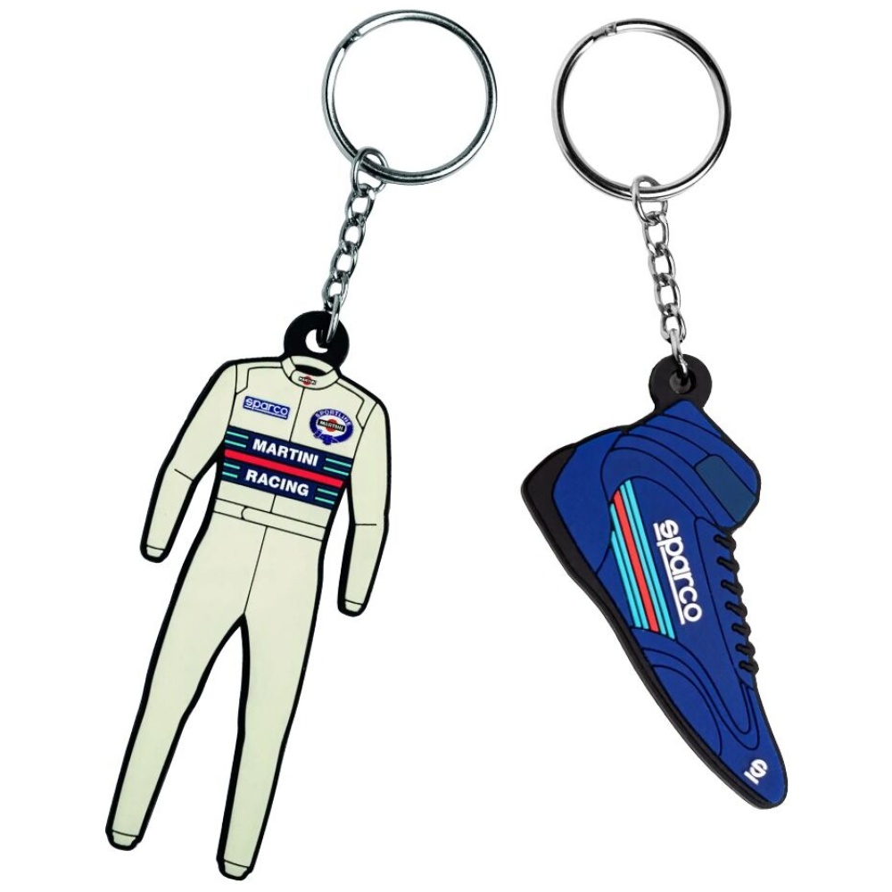 Martini Racing sleutelhanger van Sparco als overall en schoen