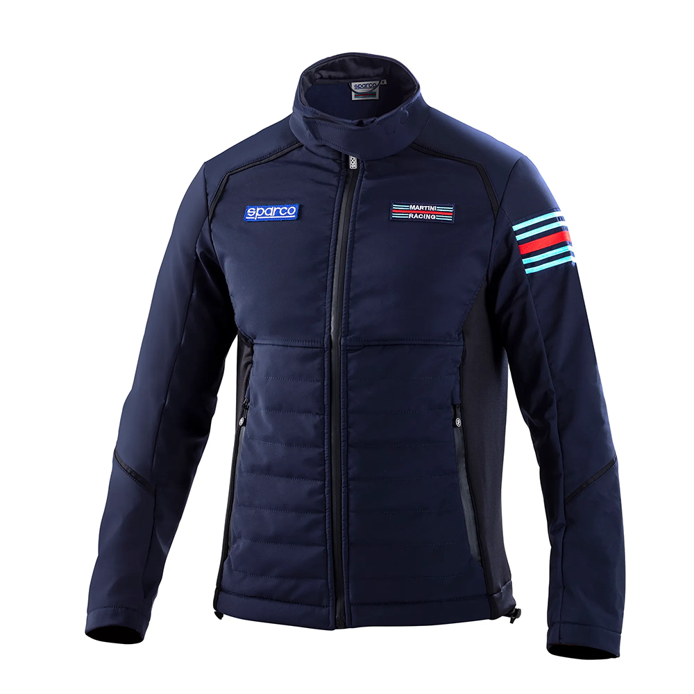 Sparco Martini Racing softshell jas 1 Sparco Martini Racing softshell jas in marineblauw