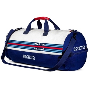 Sparco Martini Racing sporttas van canvas met leren accenten