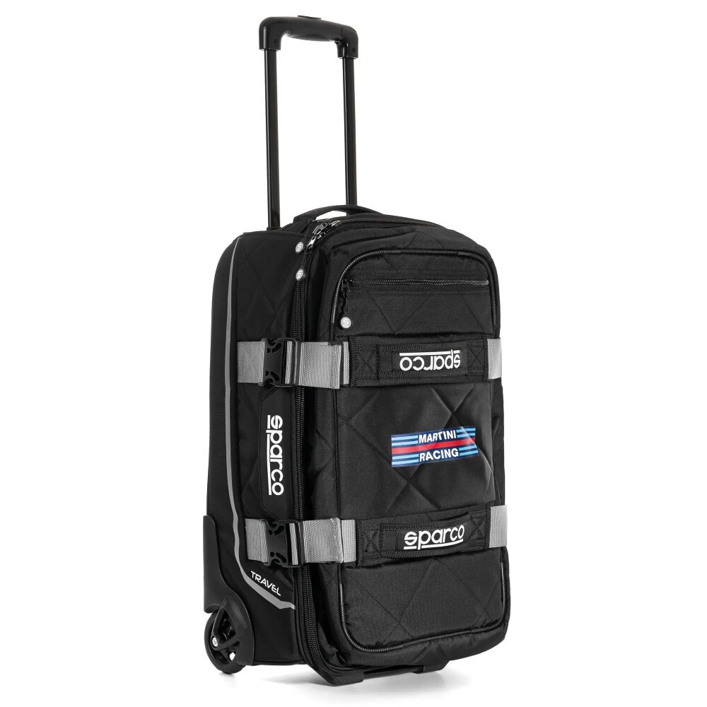 Sparco Martini Racing Travel trolley 2 Handbagagetrolley met Martini-strepen in grijs