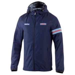 Martini Racing windbreaker van Sparco in marineblauw met racestrepen