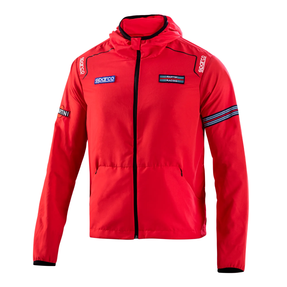Sparco Martini Racing windstopper 1 Sparco Martini Racing windstopper in rood met racestrepen