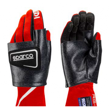 Sparco Meca overgloves 1 Sparco Meca overhandschoenen in zwart met siliconen inzetstukken