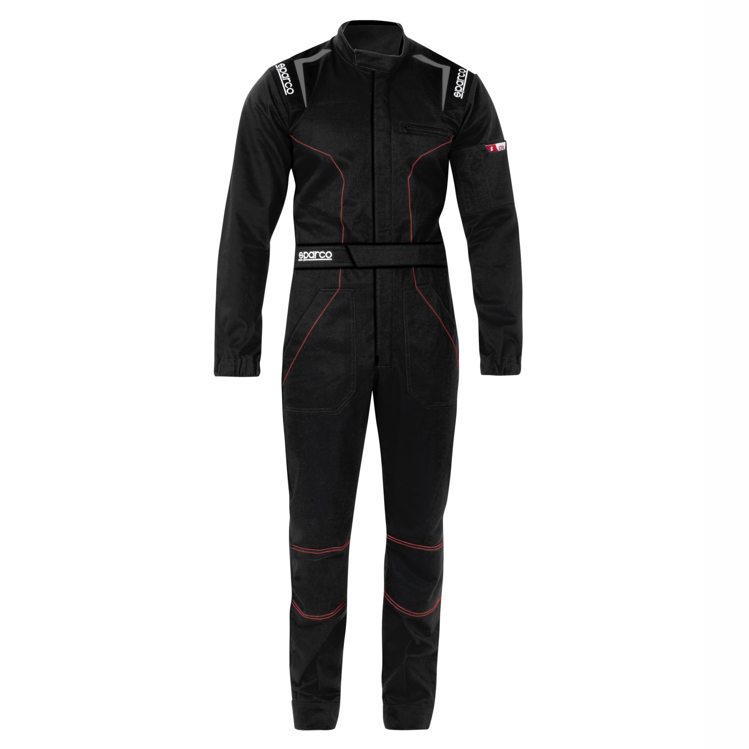 Sparco MS-4 monteursoverall 1 Sparco MS-4 monteursoverall in zwart