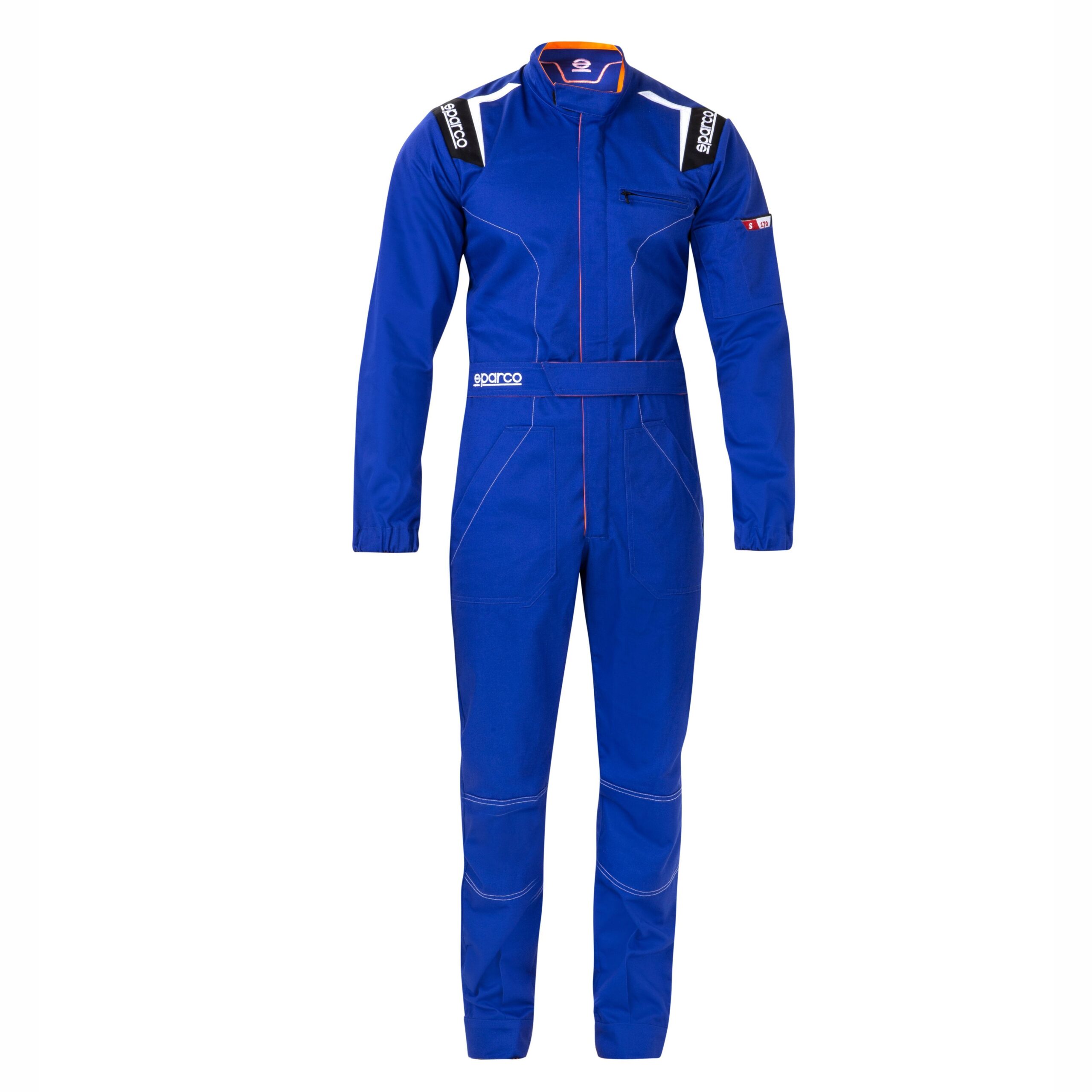 Sparco MS-4 monteursoverall 3 Blauwe Sparco MS-4 werkoverall van katoen en polyester