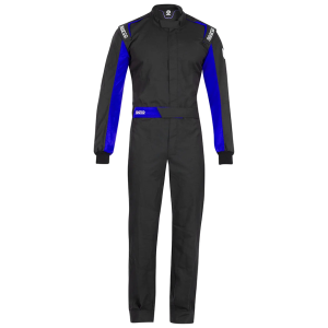 Sparco One overall SFI in zwart met blauw