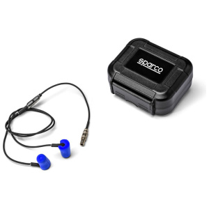 Sparco oordopjes met microspeaker voor helmcommunicatie