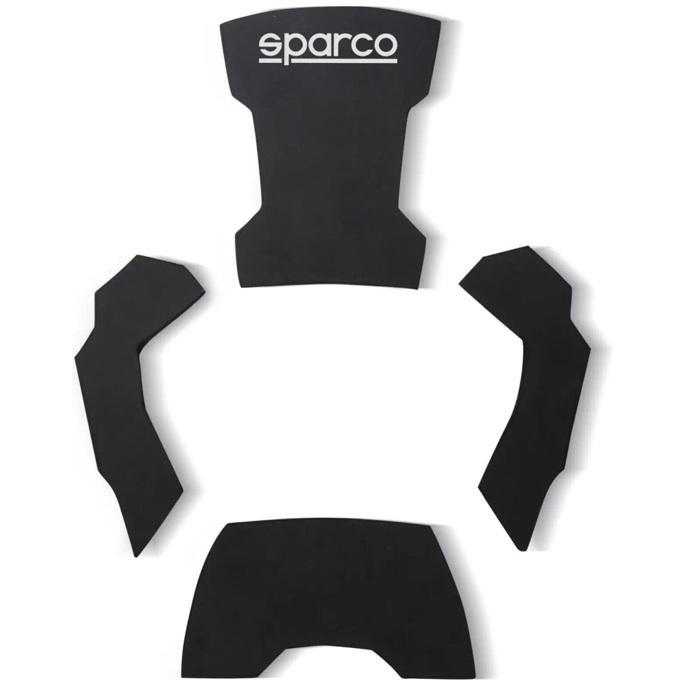 Sparco Pad Kit Pro zwarte pads voor de kartstoel