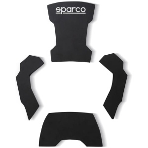 Sparco Pad Kit Pro zwarte pads voor de kartstoel