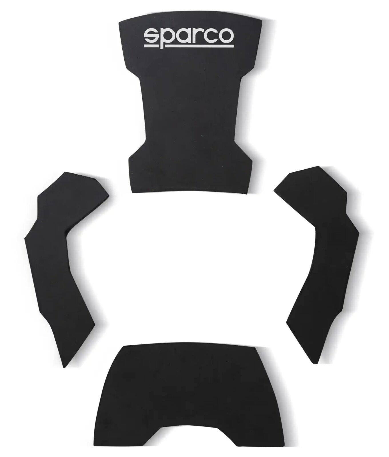 Sparco Pad Kit Pro kart seat pads 1 Sparco Pad Kit Pro zwarte pads voor de kartstoel