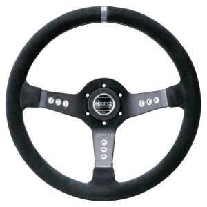 Sparco Piuma L777 tuning stuur in leer met zilveren middenmarkering
