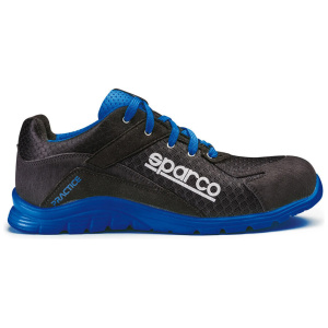 Sparco Practice veiligheidsschoen met Run Flex zool, zwart met fluo groen