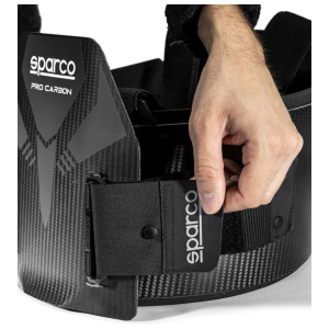 Sparco Pro-Carbon kart ribprotector FIA 8870-2018 in zwart