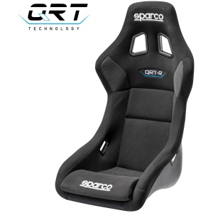 Sparco QRT-R kuipstoel met agressief ontwerp en stoffen bekleding