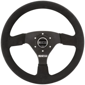 Sparco R323 race stuur van 330 mm met zwart suède en Sparco-logo