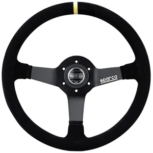 Sparco R345 race stuur met lederen grip en 3-spaaks halfschotel