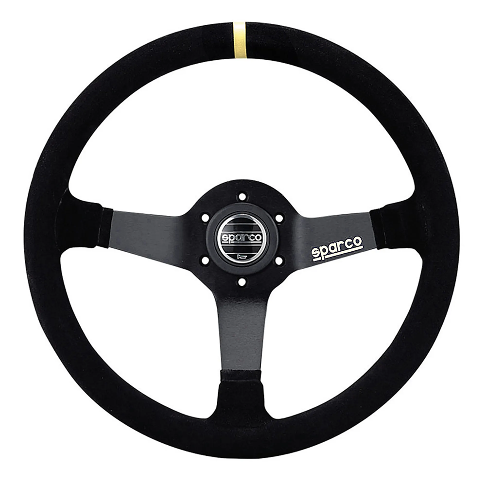 Volant de course Sparco R345 2 Suède uitvoering van het Sparco 345 stuurwiel van 350 mm