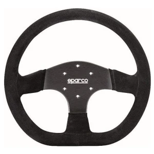Sparco R353 race stuur van 330 mm met zwart suède en platte schotel