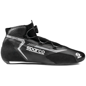 Sparco Rapid Rotor raceschoenen in zwart en grijs met draaiknop