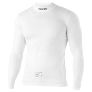 Sparco RW-4 Guard ondershirt in wit met lange mouwen, FIA 8856-2018