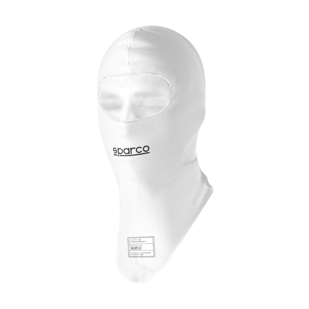 Cagoule Sparco RW-7 Delta FIA 2 Witte Sparco RW-7 Delta bivakmuts met Body-Size breistructuur
