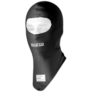 Sparco RW-7 Delta balaclava in zwart, FIA 8856-2018 en SFI 3.3