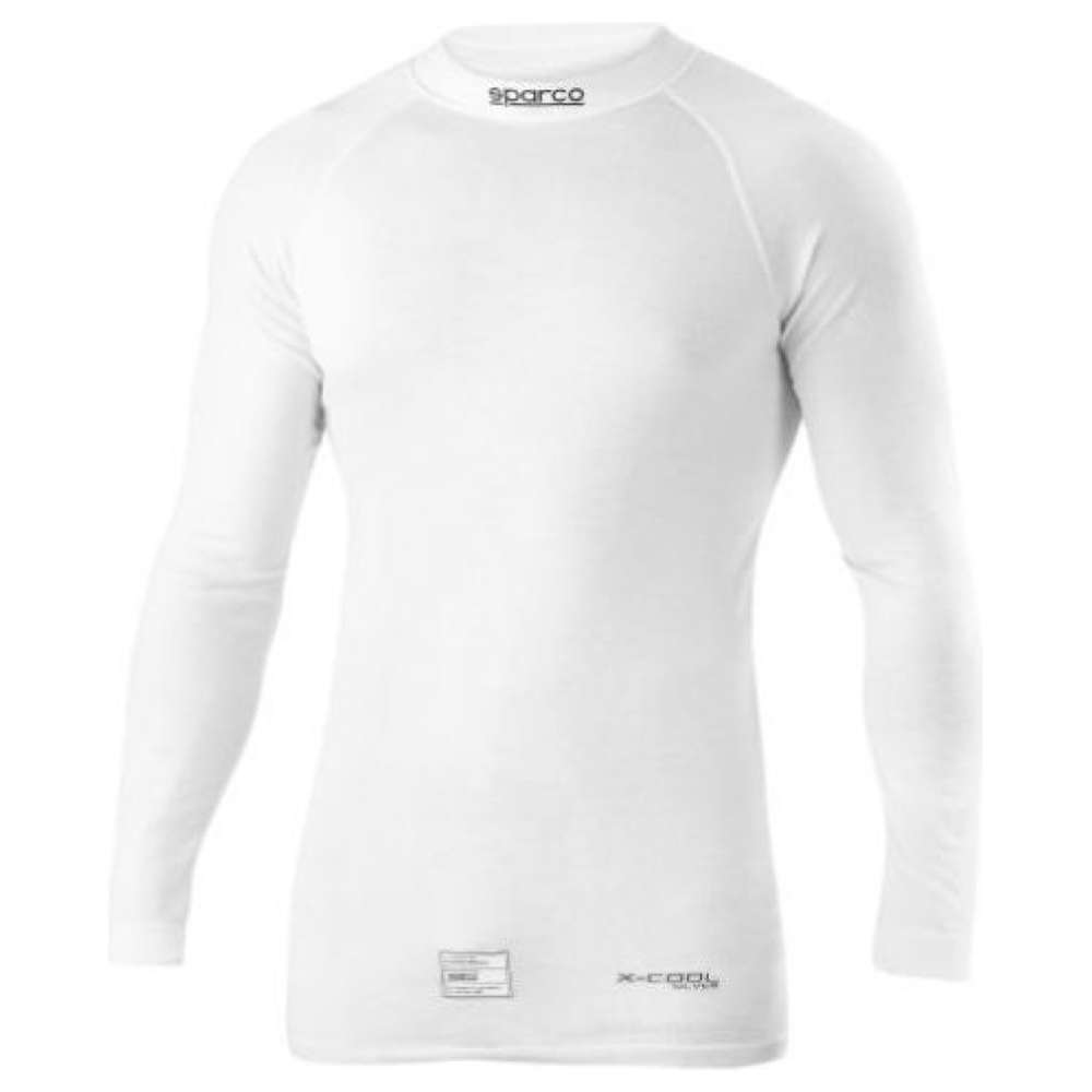 Sparco RW-7 Delta ondershirt in wit, FIA 8856-2018 met Body Size constructie
