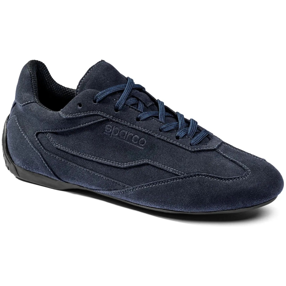 Sparco S-Drive Suede sneaker met racingzool in marineblauw