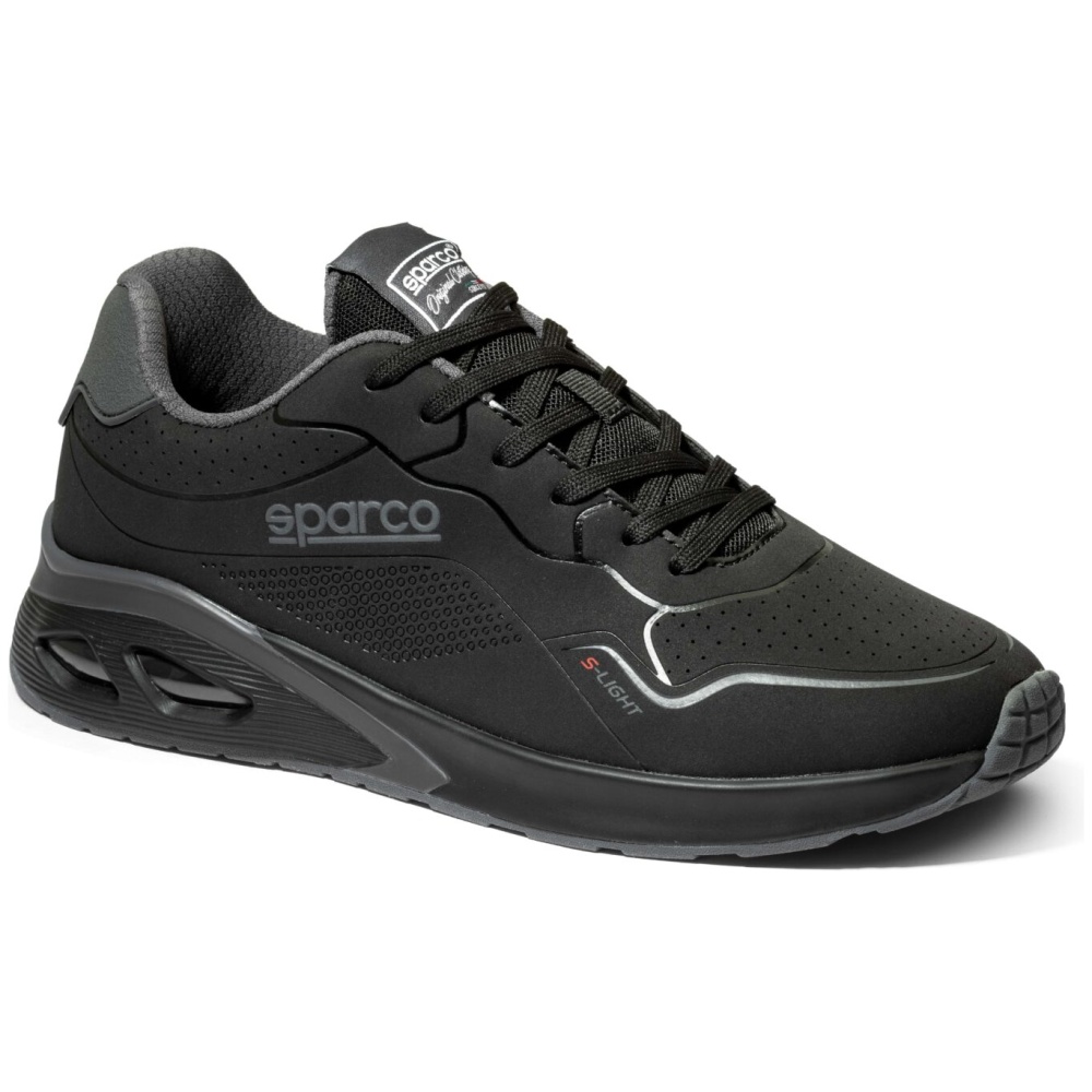 Sparco S-Light sneakers in zwart met donkergrijs, hoofdfoto