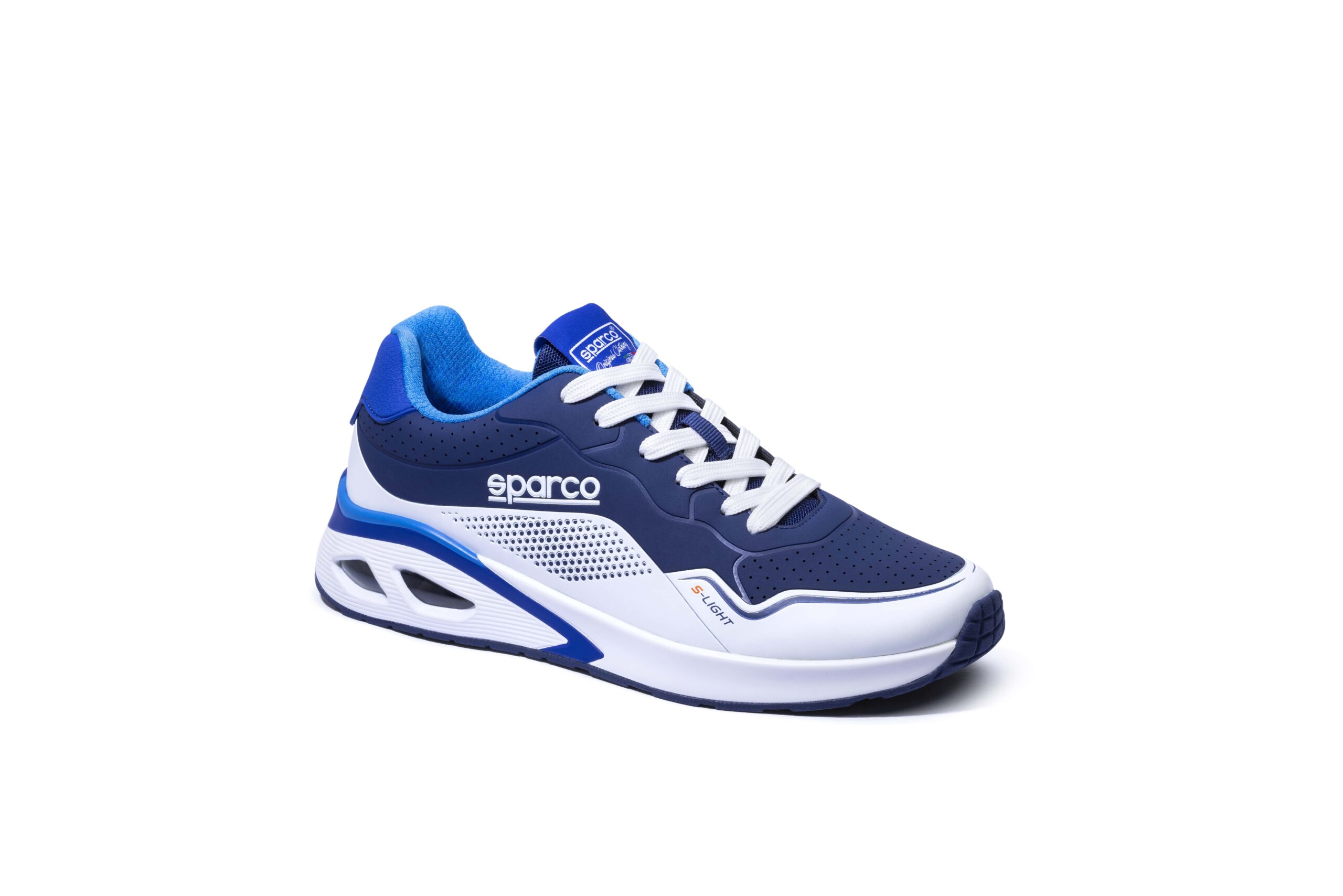 Sparco S-Light sneakers 2 S-Light sneaker van Sparco in marineblauw met wit