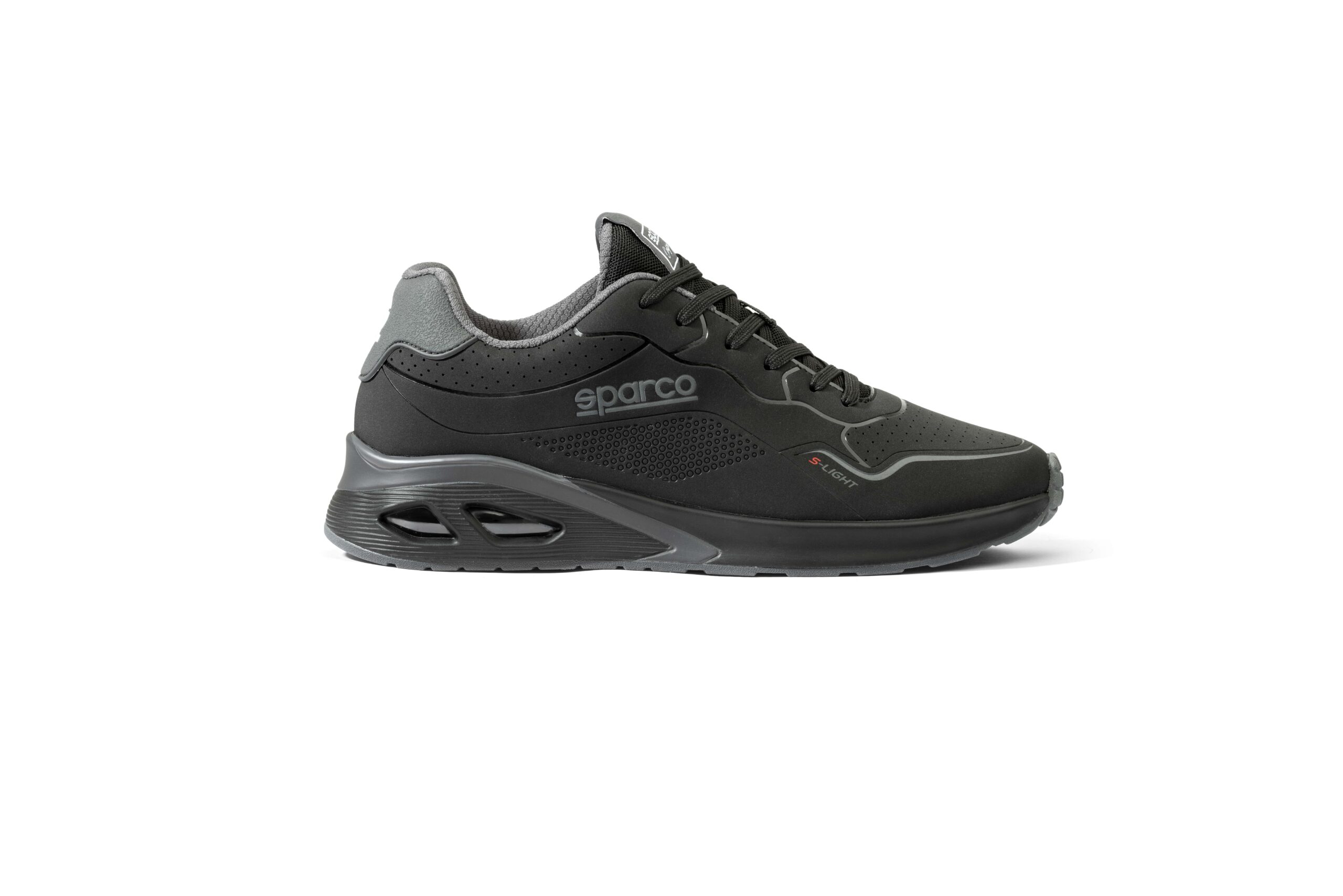 Sparco S-Light sneakers 4 Sparco S-Light zwart met donkergrijs, derde aanzicht