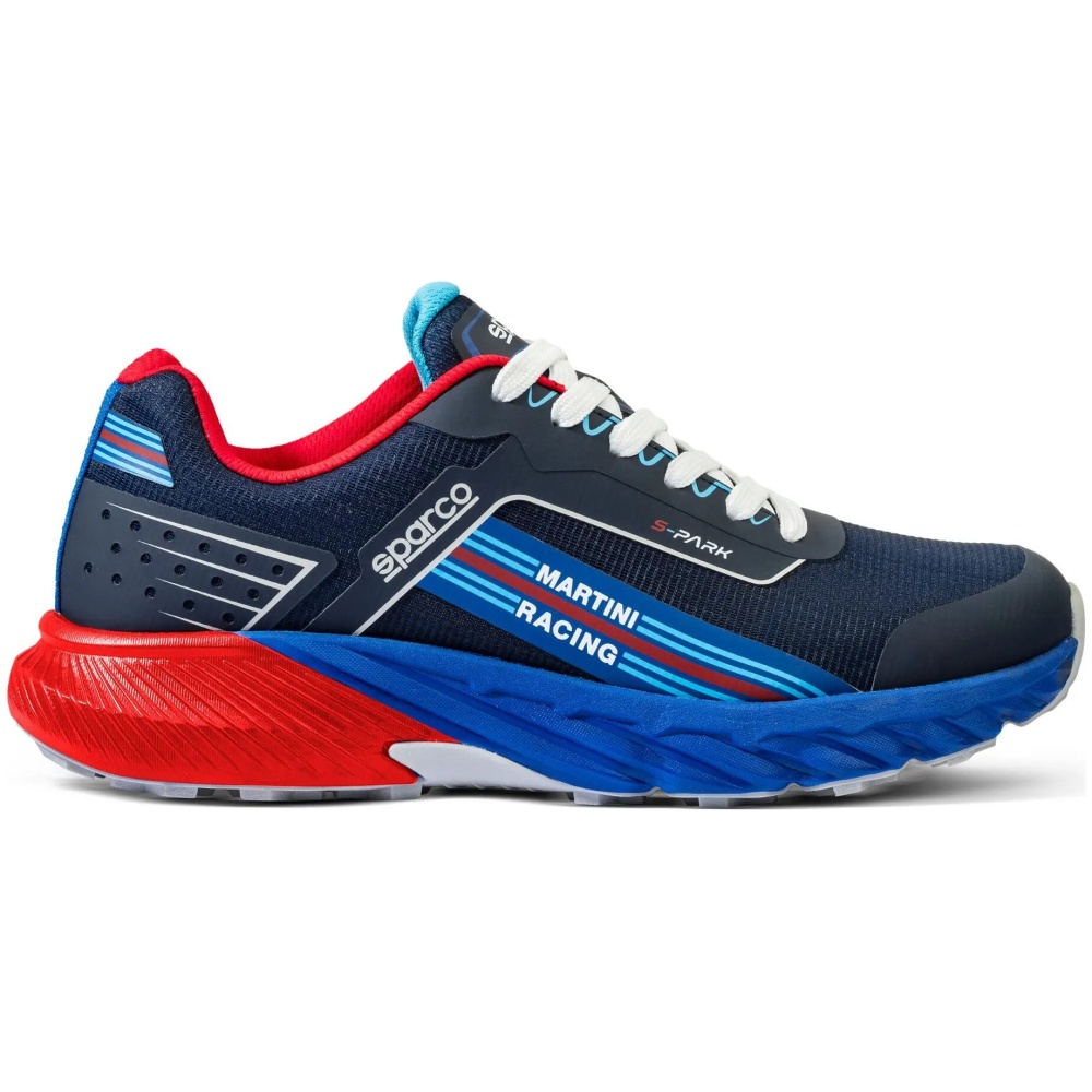 S-Park Martini Racing werkschoen van Sparco in marineblauw met rood
