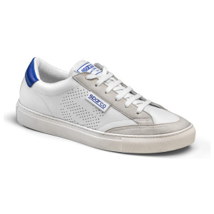 Sparco S-Time sneakers in wit met blauw, hoofdfoto