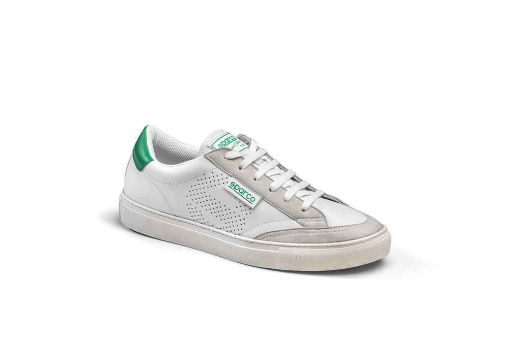 Sparco S-Time sneakers 3 Sparco S-Time casual sneaker in wit met groen