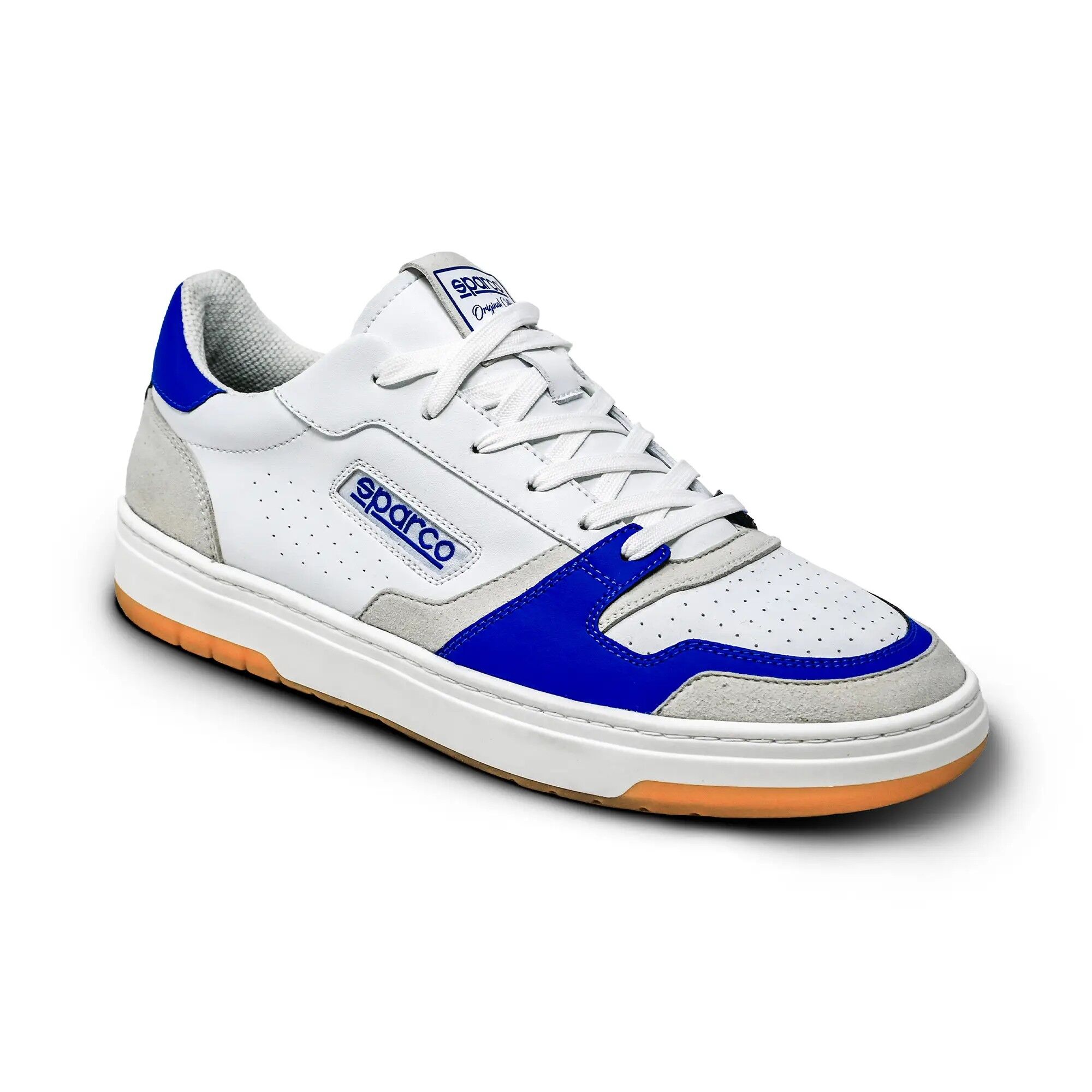 Sparco S-Urban sneakers 3 Sparco S-Urban retro sneaker in wit met blauw