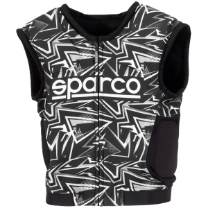 Sparco SJ Pro K-3 protector in zwart en wit