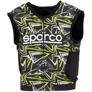 Sparco SJ Pro K-3 protector in zwart en wit