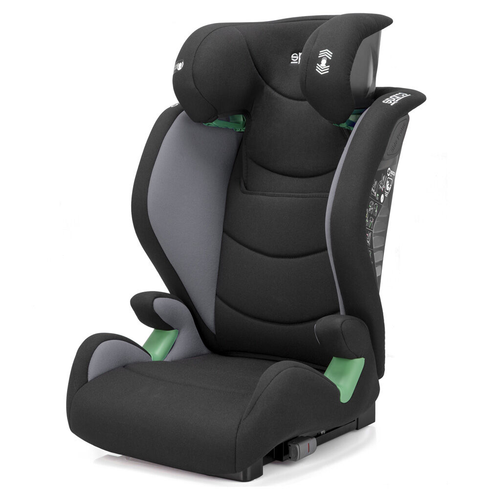 Sparco SK2000I child seat 1 Sparco SK2000I kinderzitje in grijs met verstelbare hoofdsteun