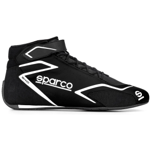 Sparco Skid raceschoenen in zwart kalfsleer met laag uitgesneden ontwerp
