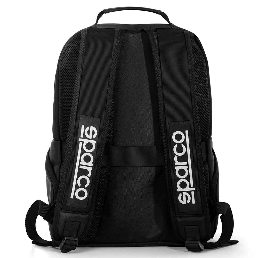 Sac à dos Sparco Stage 5 Zwarte 15 liter rugzak met mesh-vulling aan de rugzijde